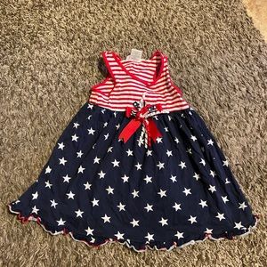 2T patriotic stars & stripes dress